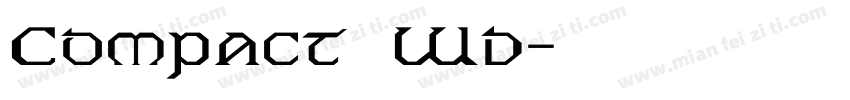Compact Wd字体转换